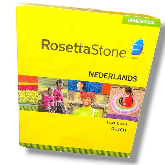 Rosetta Stone 1 2 & 3 Dutch Nederlands Homeschool Netherlands Audio Companion V3 - Picture 1 of 11